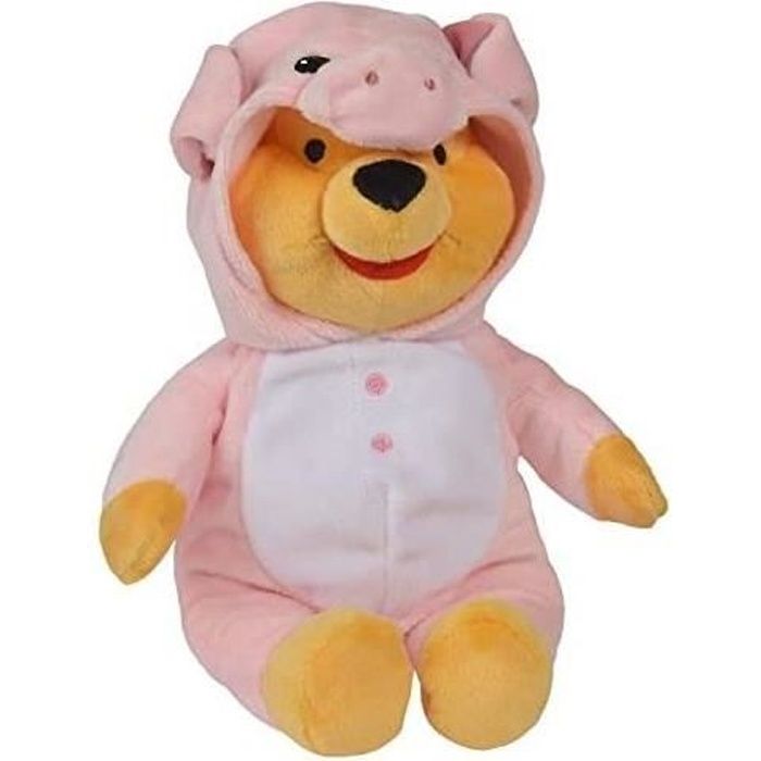 Peluche Winnie L Ourson Deguisement Cochon 32 Cm - Pyjama - Doudou Disney