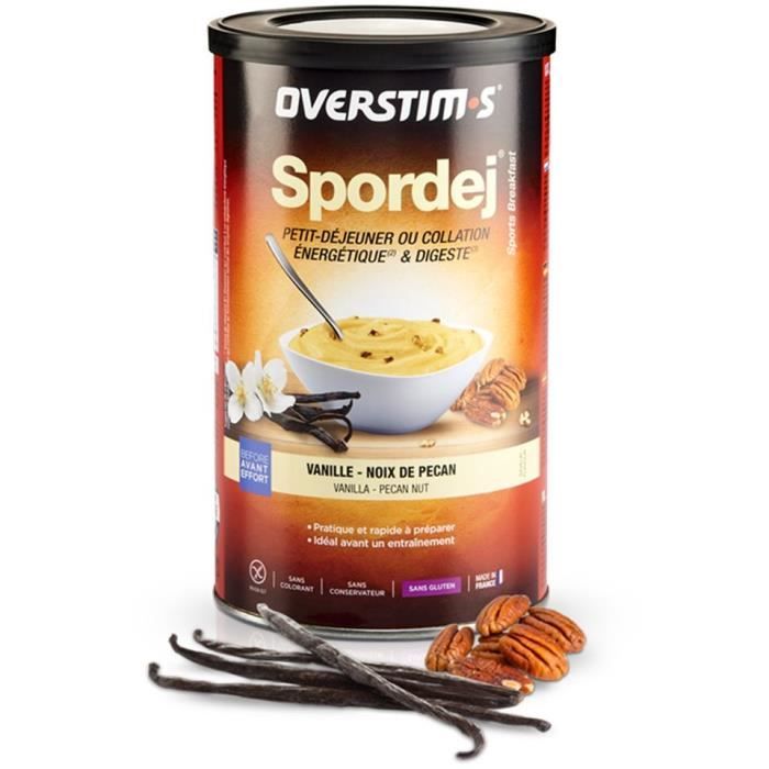 OVERSTIMS – Spordej (700g) -Vanille Noix de pécan - Petit-déjeuner sportif énergétique avant effort