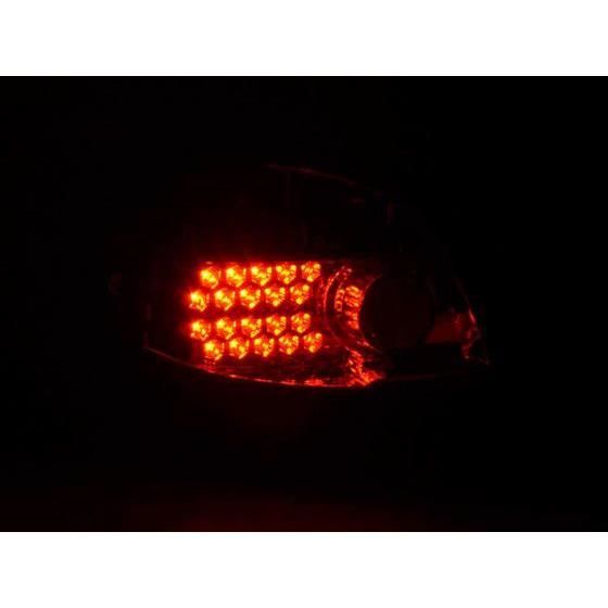 LED Feux arrières pour Peugeot 206 CC Cabrio année 98-05, chrome - - année: 1998 à 2005- couleur: chrome
