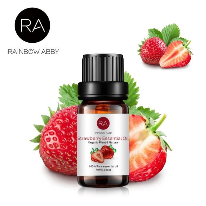 Huile essentielle de fraise, huile de fraise 100% pure aromathérapie naturelle pour diffuseur (10ml)