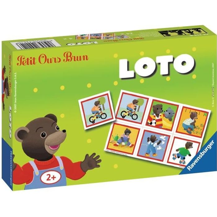 PETIT OURS BRUN Loto - Jeu éducatif classique - Ravensburger-Dès 2 ans