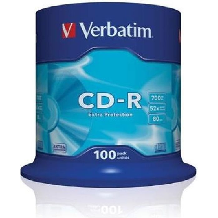 100 CD-R Verbatim CakeBox