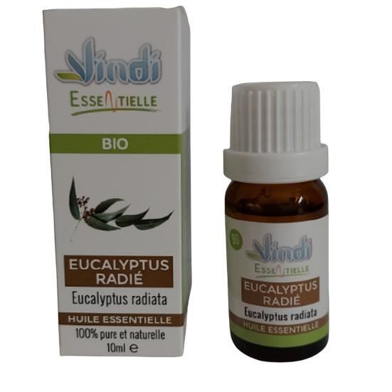 Vindi essentielle - huile essentielle d'Eucalyptus Radié - Eucalyptus radiata BIO