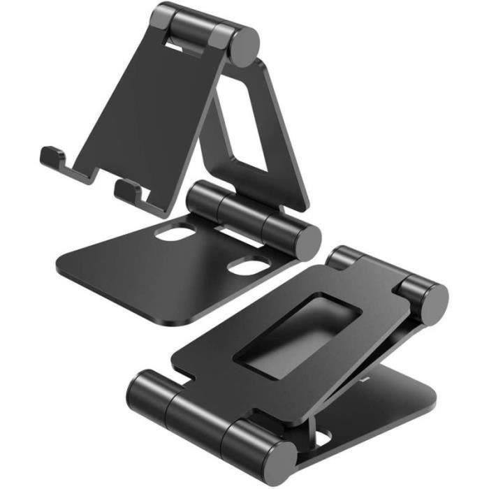 WF15053-Support Téléphone Bureau, Portable Support Smartphone de Table, Ajustable Universel Aluminium Support Téléphone Bureau, No