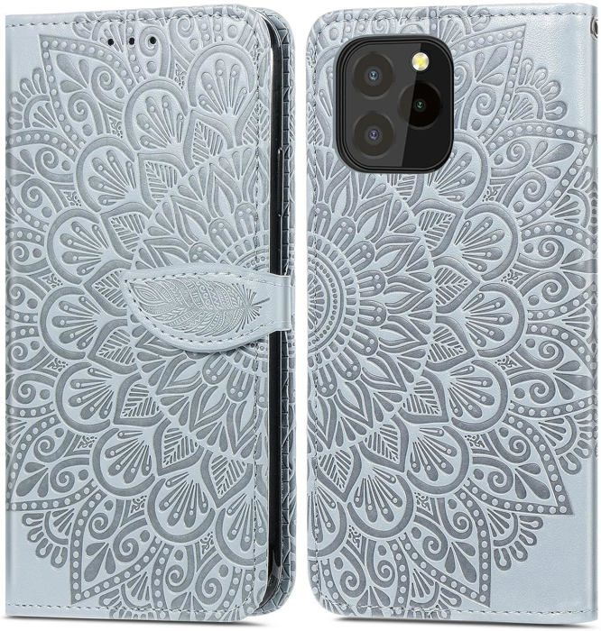 Housse étui Flip Cover Portefeuille Pour Oukitel C17 Pro - Motif Fleurs - Neuf - K-S-Trade