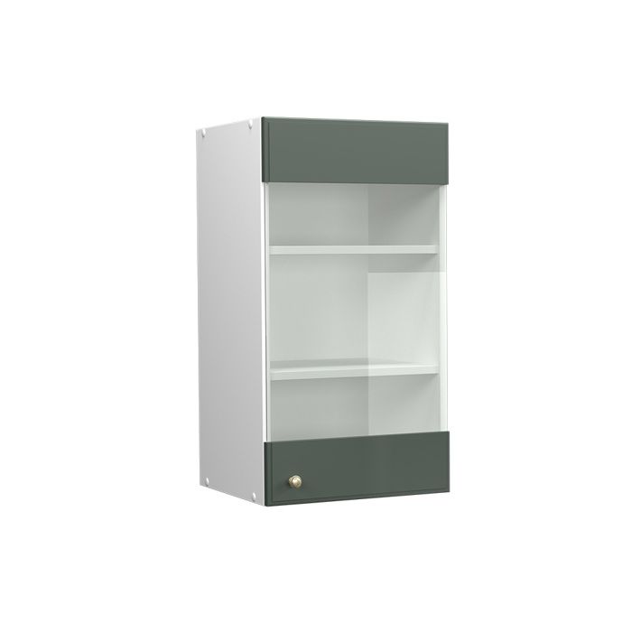 Meuble Haut Cuisine Fame-Line Vicco - 60 Cm, Anthracite/vert Or, Style Rustique