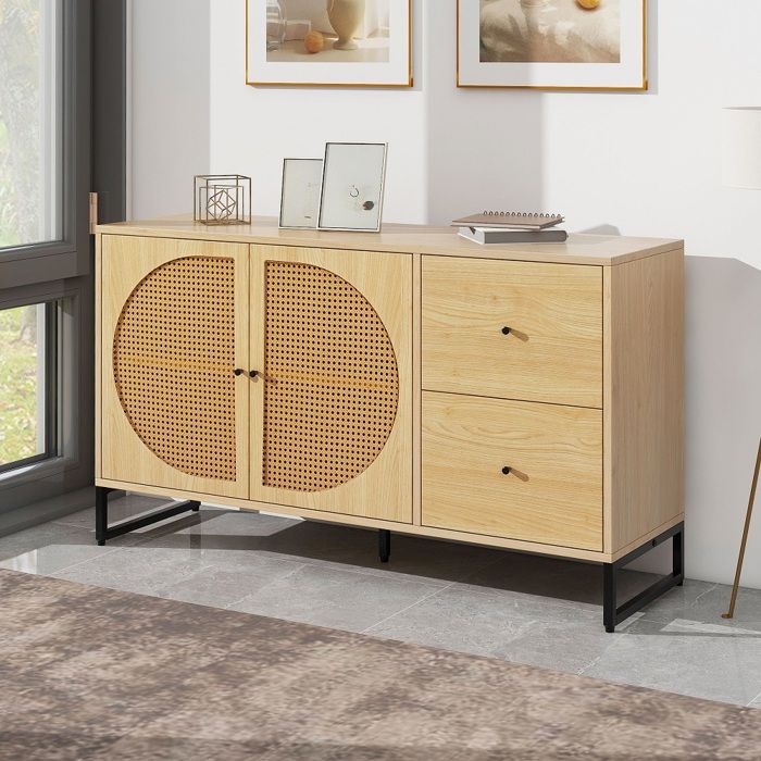 Armoire Haute Autoportante 80 Cm - Buffet Polyvalent 5 étagères Blanc Acier - Pour Cuisine, Salon, Bureau