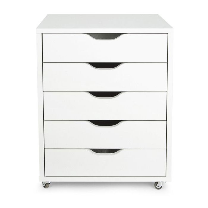 Caisson de bureau 246350 mobile sur roulettes avec 5 tiroirs Caisson de bureau 246350 mobile sur roulettes avec 5 tiroirs