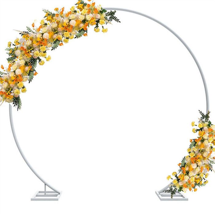 Lot de 3 Arche de Mariage en Métal Blanc - pour Décoration de Mariage