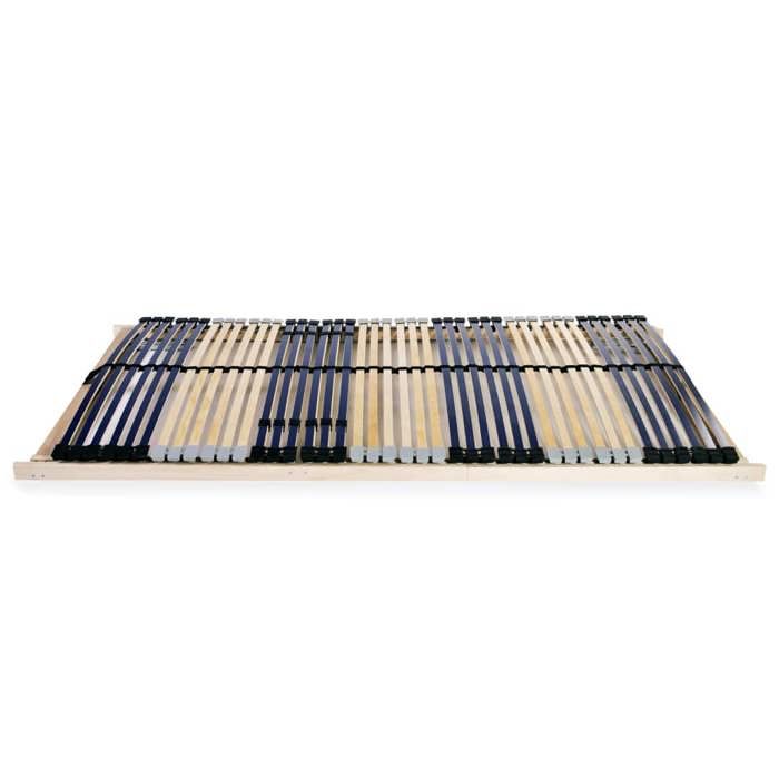 Cadre de lit Double/2 Personnes - Intemporel - avec 42 lattes 7 zones 140x200 cmCdiscount2025 FAFA6326