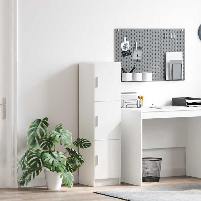 vidaXL Haut Armoire Blanc 31.5 x 32 x 122.5 cm 869346
