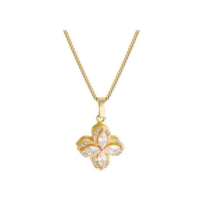 Parure Bijoux Femme Marguerite Vintage – Collier Et Boucles D’oreilles En Acier Inoxydable, Cadeau Fantaisie