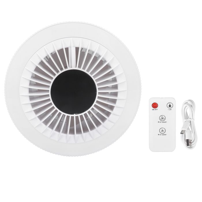 Ventilateur télécommandé rechargeable par USB veilleuse LED à piles ventilateur sur pied pour lintérieur et lextérieur - Yimai