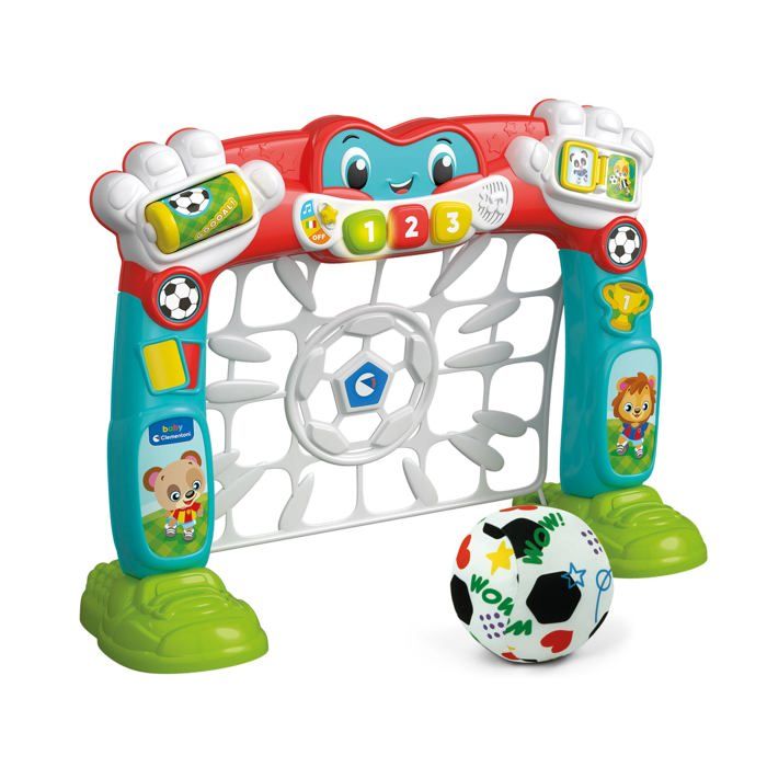 Support de Football Enfants - Clementoni - Baby Tire et Marquer Goleador - Interactif - Multicolore