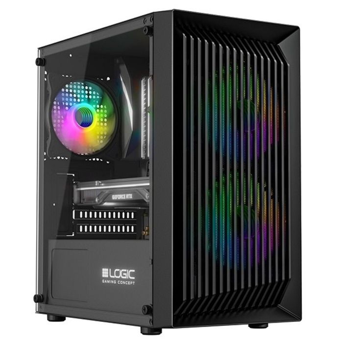 VIST RGB PC Gaming Ryzen 5 3600 RAM RX 6600 SSD .2 Windows 11 Pro - vue 8