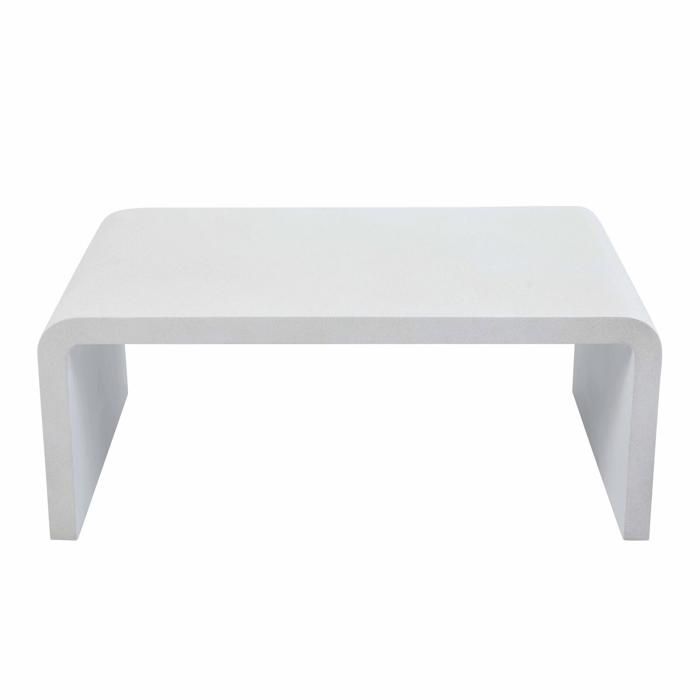 Table basse de jardin L100 effet béton lisse Rhodes - Oviala Table basse de jardin L100 effet béton lisse Rhodes - Oviala