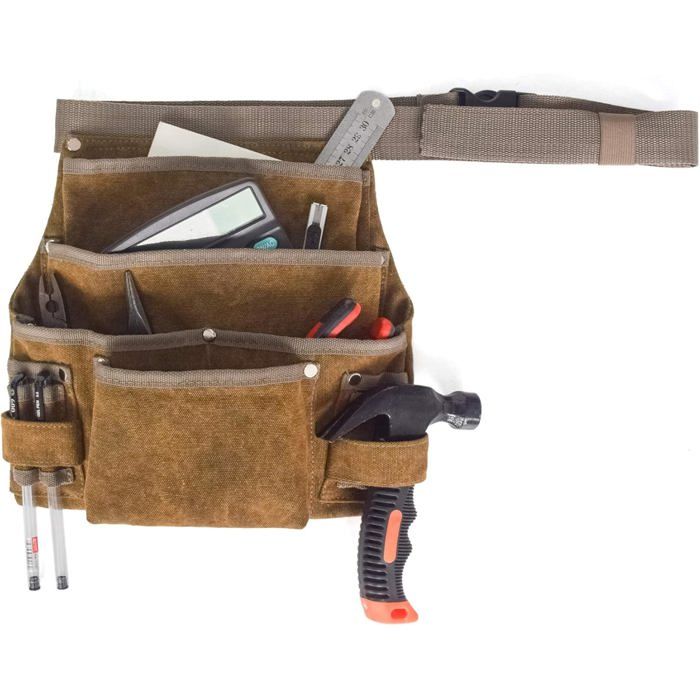 Outils de Jardinage Sacs de Ceinture Sangle de Taille Réglable Pochette de Travail Professionnelle à Usage Intensif