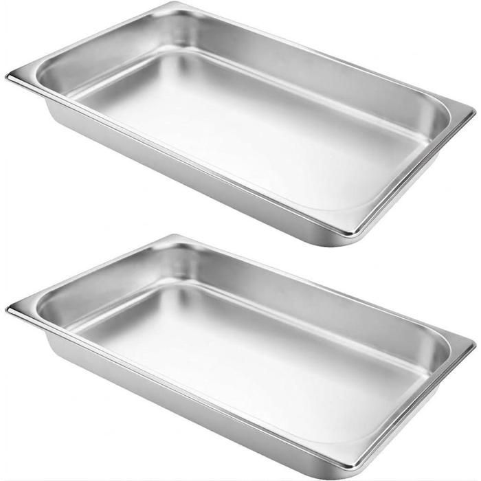 Serveur buffet Lot de 6 assiettes en acier inox Empilables antidérapantes compatibles lave-vaisselle Bords lisses et sûrs
