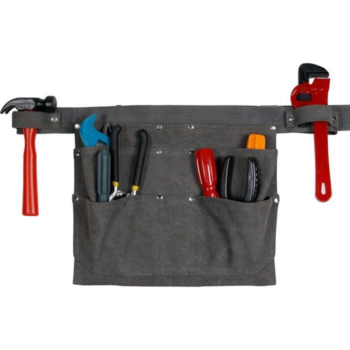 Tablier multi-poches 28x22 cm – idéal électricien menuiserie & jardin