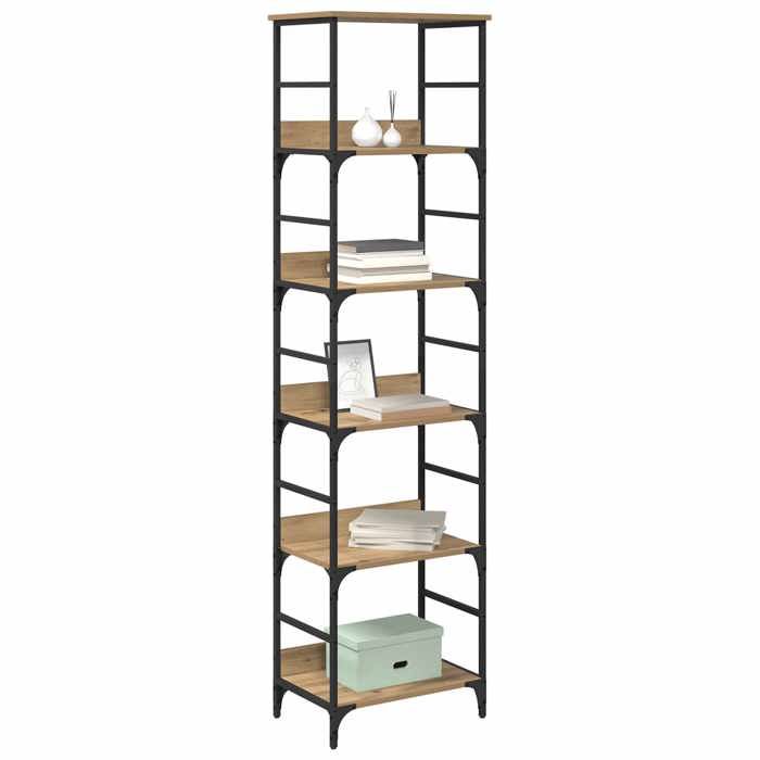 BESTLIFE Étagère 5 niveaux 50 x 33 x 1885 cm Bois dingénierieavec manuel de montage（23787677）VIDAXL