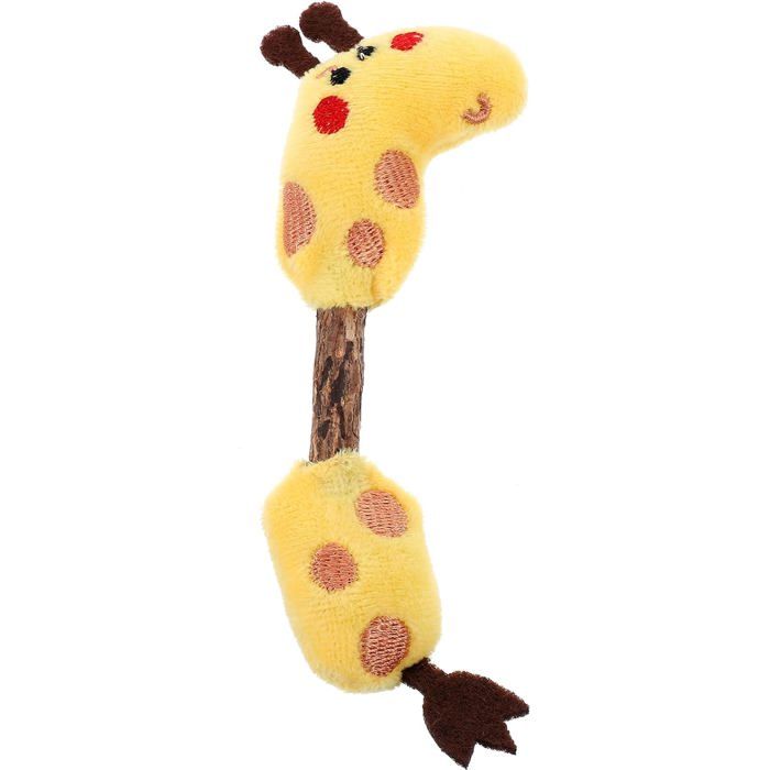 Interactif Dents pour Chat Bâtonnet et Animal Peluche Forme en en Actinidia Polygama pour Mâcher Nettoyer Exercer Chat