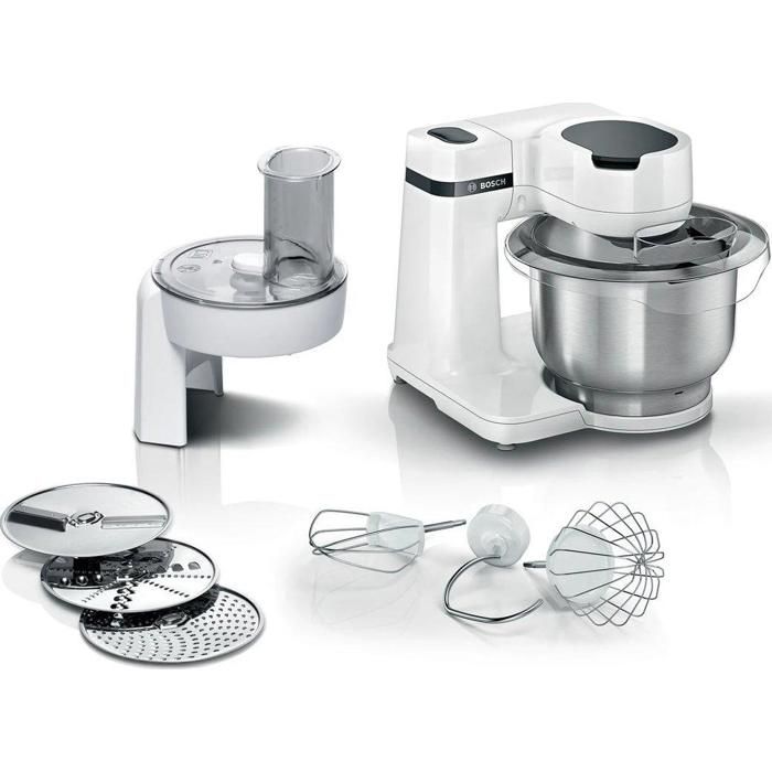 Machine de cuisine - BOSCH - MUMS2EW01 - 700W - Bol 3 8 L inox - 4 vitesses