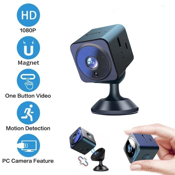 Mini caméra WiFi 1080P HD - Vidéo surveillance, vision nocturne, moniteur bébé, sécurité maison - Photo, audio & vidéo