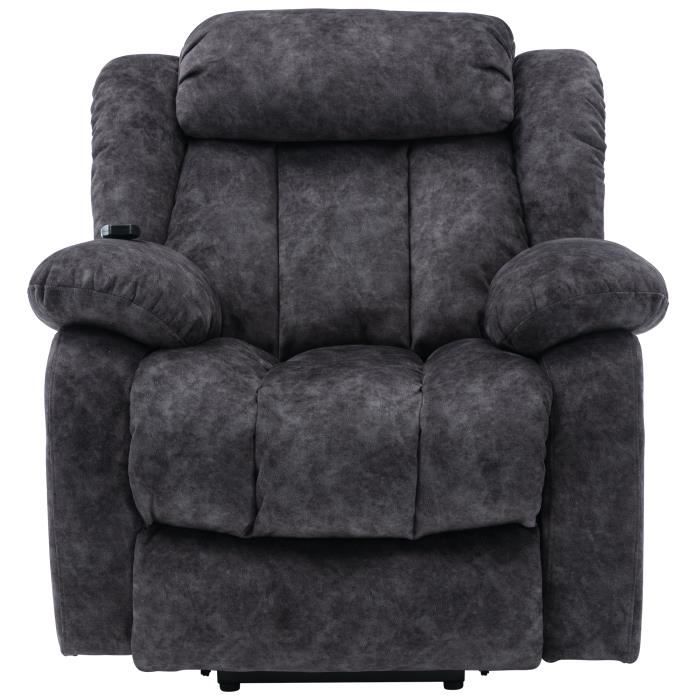 fauteuil de massage électrique avec fonction de chauffage et de vibration, durable et sûr, canapé en tissu antidérapant, moderne