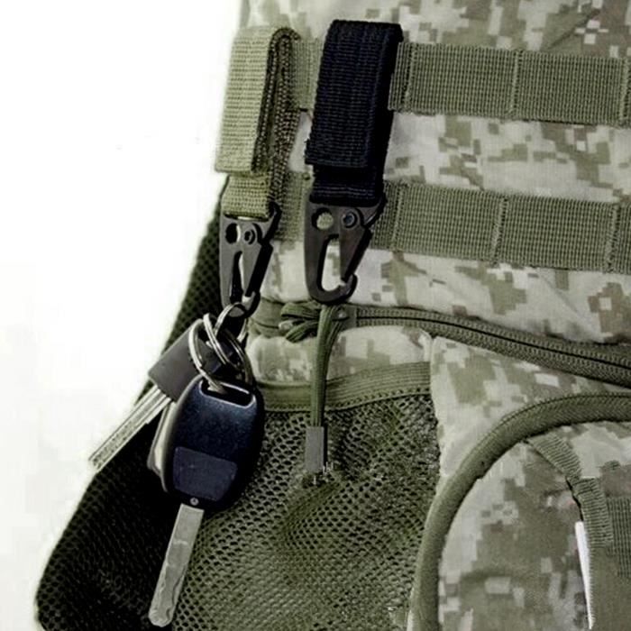 Attache Ceinturon CWD - Boucle Sangle Nylon Avec Mousqueton - Choix Couleur - Neuf