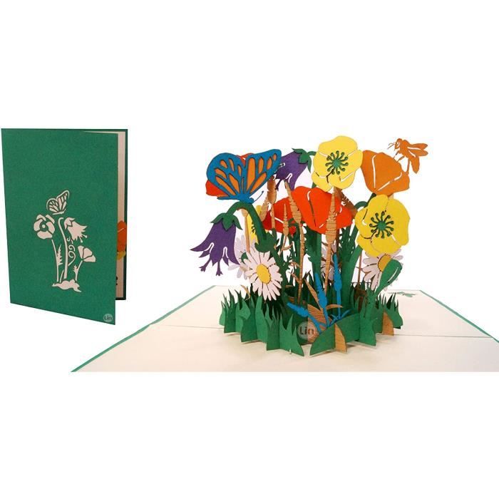 Carte Pop-up 3D Pour Saint-Valentin, Fête Des Mères, Femme, Carte