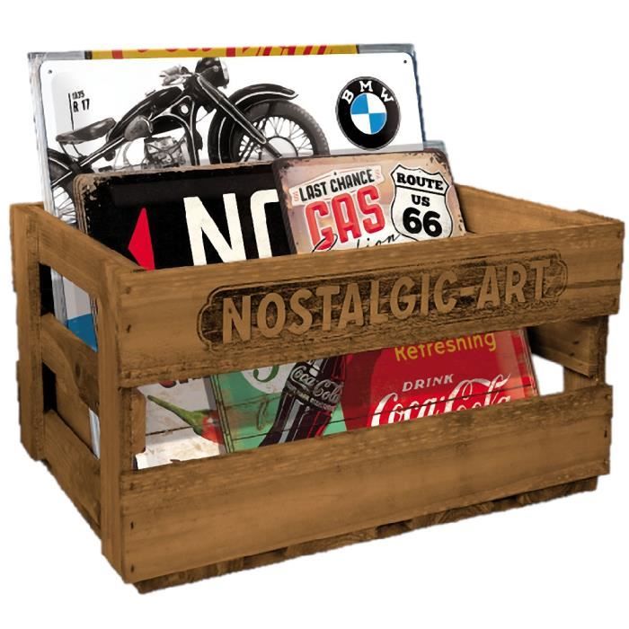 Casier En Bois Brut Nostalgic Art Livre Vide Achat Vente
