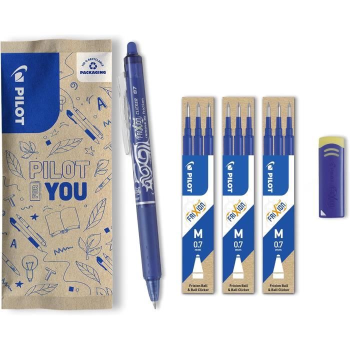 Lisloise | ROLLER PILOT FRIXION BALL CLICKER EDITION LIMITEE NARUTO ENCRE GEL POINTE MOYENNE COLORIS BLEU