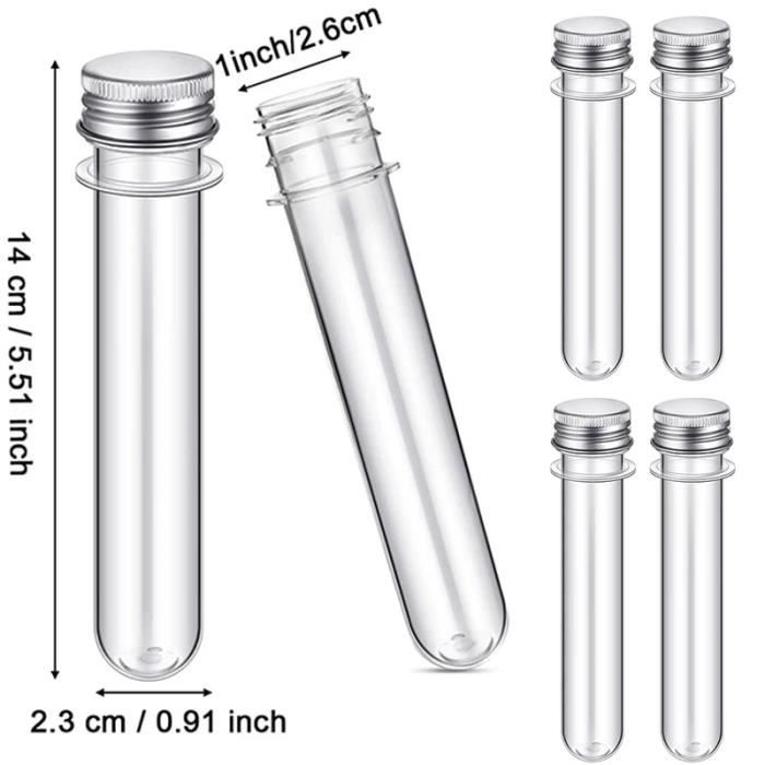 Tubes à Essai En Plastique Avec Bouchons Liège - Pour Mariage, Cadeaux, Rangement - Neufs - Idées De Faveurs Originales