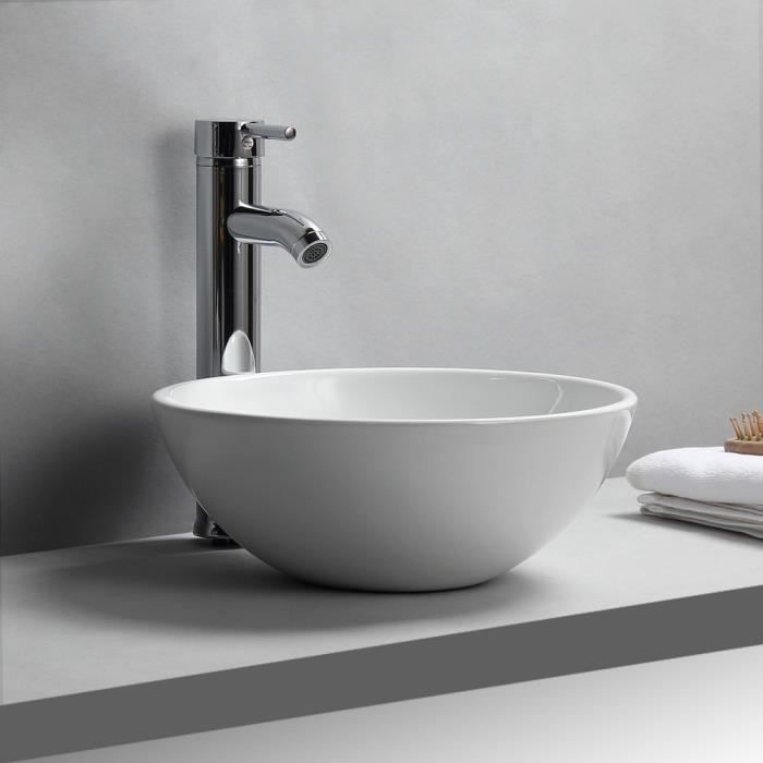 Lavabo Pierre de Rivière Ovale Lave Main Salle de Bain toilette Multi-taille