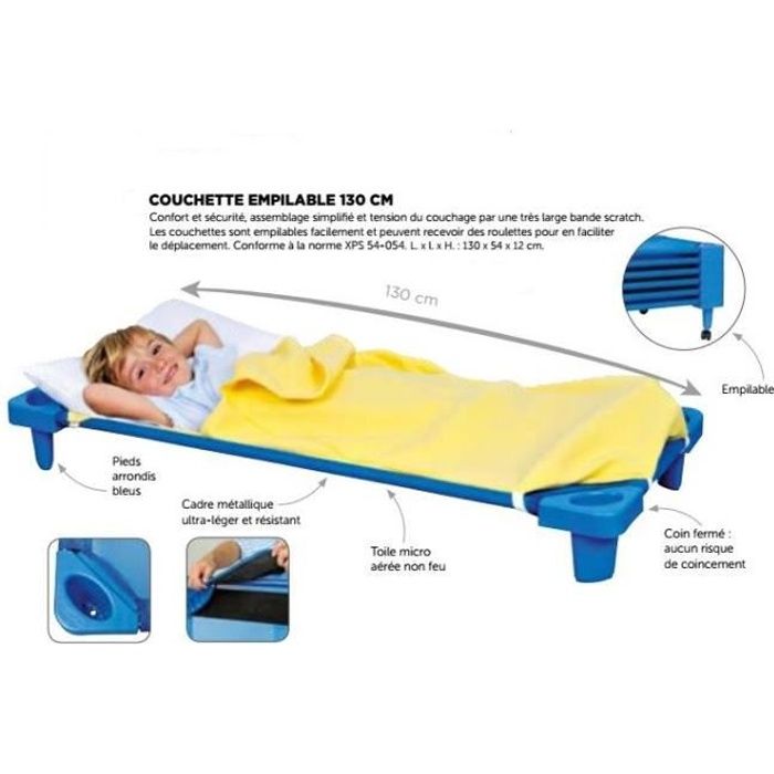 COUCHETTE EMPILABLE ENFANT 130 CM - Cdiscount Puériculture & Eveil bébé