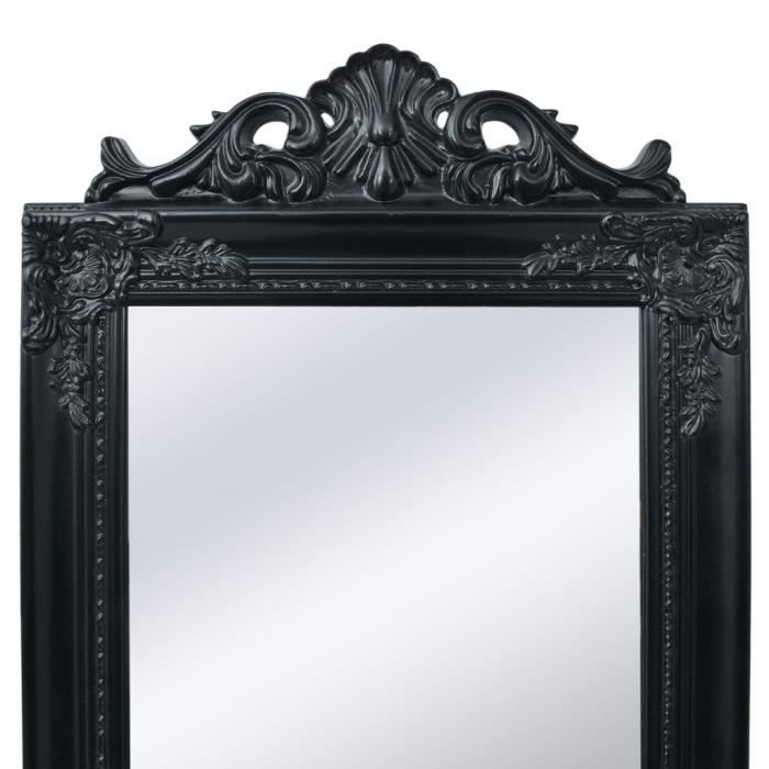 Miroir Sur Pied 160x40cm - Cadre Chrome - Rectangulaire - Pour Chambre, Dressing - Heilmetz