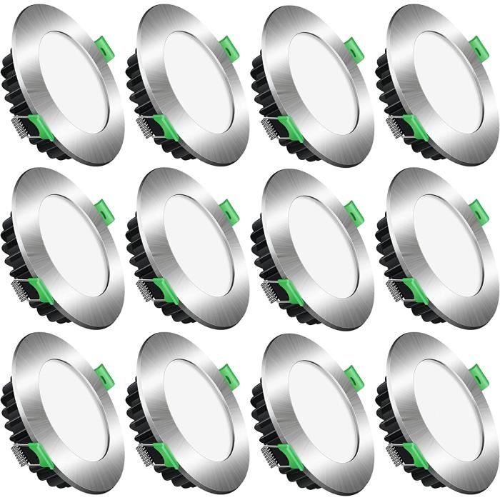 LED Spot Encastré Extra Plat Dimmable 230V 10W Spots de Plafond 3000K ...