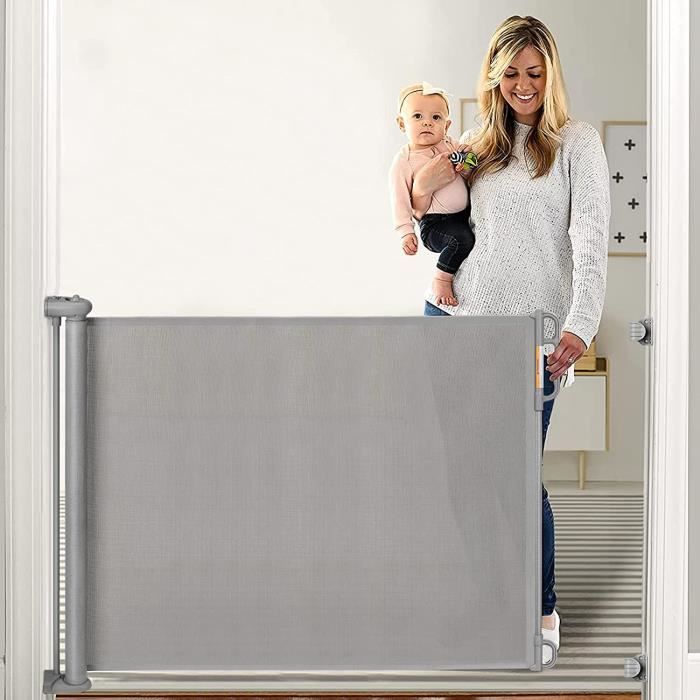 Barriere hot sale escalier retractable