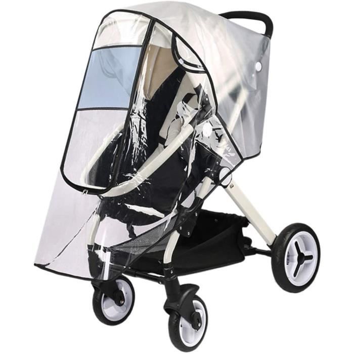 Housse de Pluie Universelle pour Poussette Landau étanche Anti-poussière Habillage Pluie pour Bébé Poussette bébé Voyage Temps.