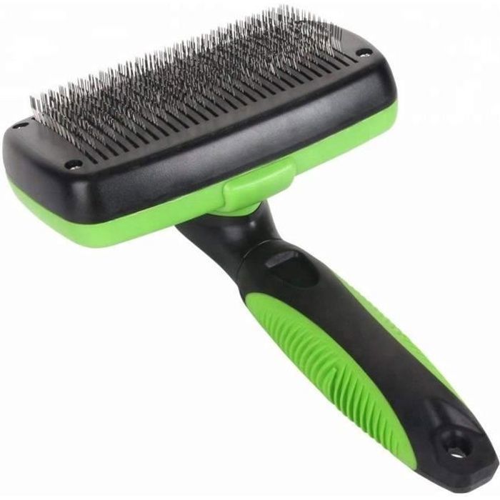 2x peigne professionnel pour animaux de compagnie, fournitures de  toilettage enlève l'outil de brosse de sous-poil lâche - Cdiscount