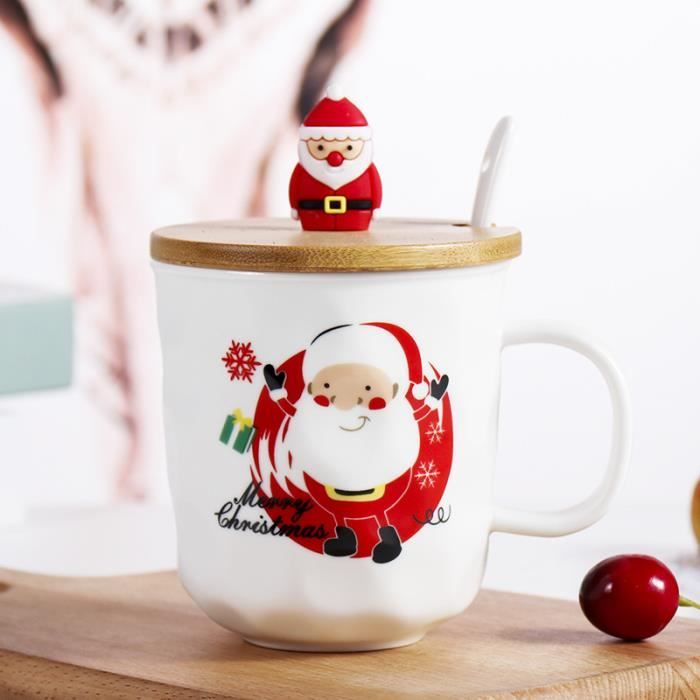 Mug De Noël En Céramique Rouge - Bonhomme De Neige - Tasse à Café Fun Pop (10cm)