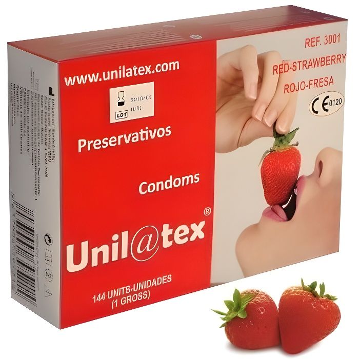 Préservatifs Aromatisés Fraise Pasante Sécurisés