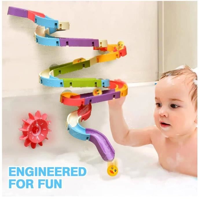Piste de glissière d'eau de bain de bébé avec la ventouse, course de marbre  de DLIGHTDIY, assemblage de jouet de baignoire pour des enfants, cadeaux  d'enfants - AliExpress