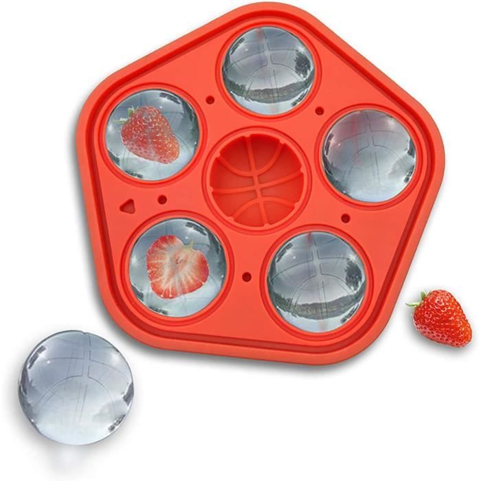 Moule à Glaçons Cœurs Silicone - 24 Cavités Avec Couvercle