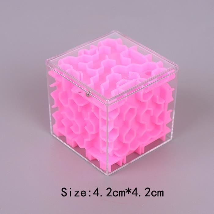 Cube Labyrinthe Casse-tête – Puzzle 3D En ABS, 8,5 Cm – Pour Améliorer Concentration & Imagination Spatiale – Jeu Éducatif Enfants/Adultes