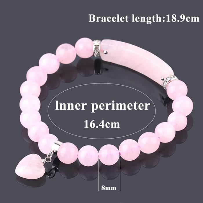 Bracelets élastiques perles cristal boudin pour femme 0224084