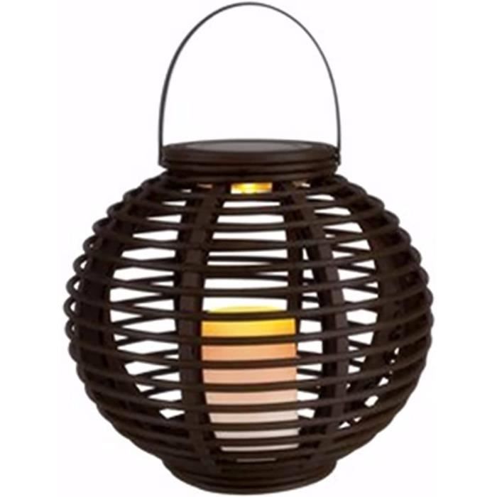 Garden Mile Lanterne De Jardin Solaire à LED - Lampes Suspendues - Éclairage Extérieur Pour Jardin - Lumières D'automne Pour L'extérieur - Lanterne Ronde à Suspendre - Éclairage Blanc Chaud