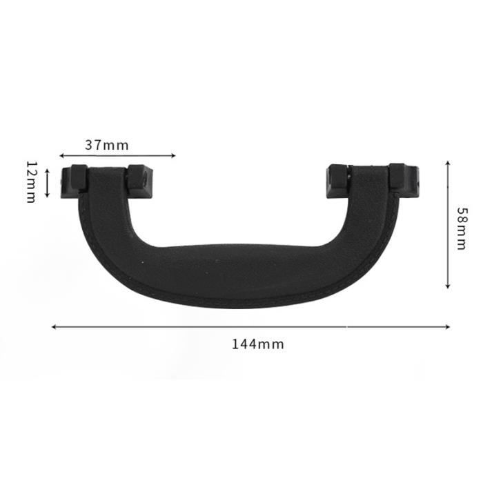 2 Poignées De Valise De Rechange En Plastique – Longueur 20 Cm – Avec 8 Vis – Ergonomiques Et Antidérapantes – Pour Bagages, Mallettes Et Tiroirs