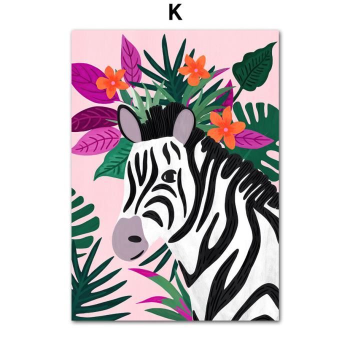 AR TTOR Affiche Murale Léopard Jungle 70x50cm - Décoration Moderne Sans Cadre