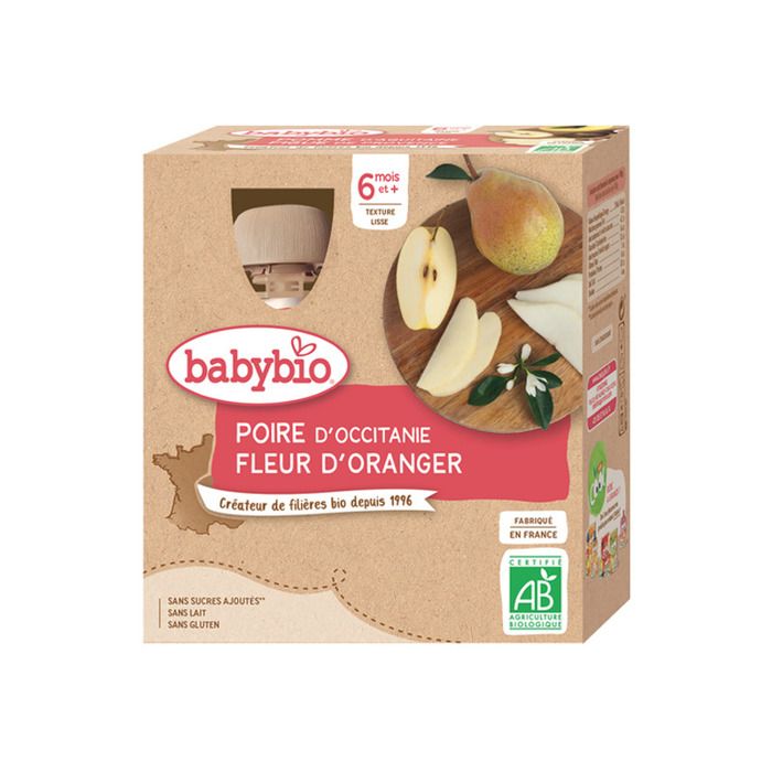 Parapharmacie Babybio Gourde Brassé Pomme Fleur D'oranger Parapharmacie Babybio Gourde Brassé Pomme Fleur D'oranger